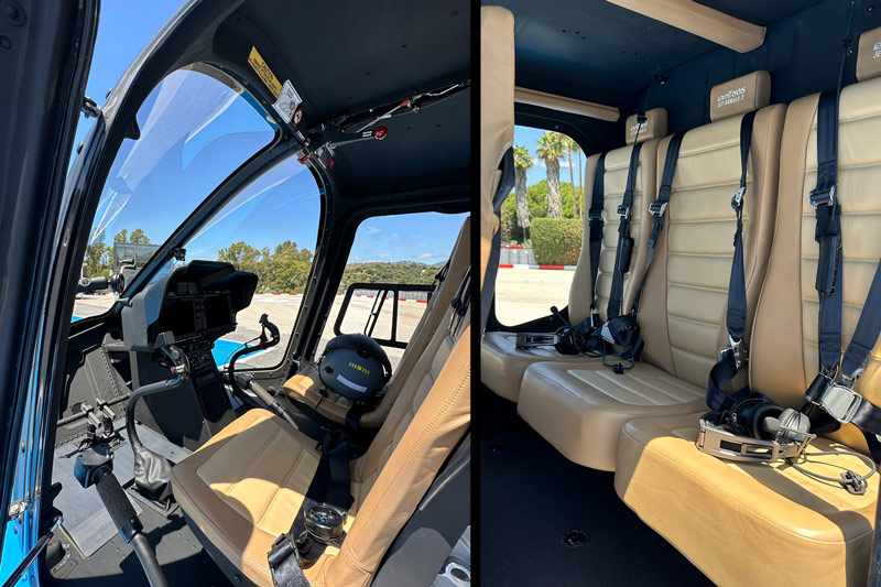 Heliair Marbella Bell-505 interior