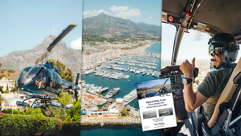 HeliAir Marbella Gift card collage