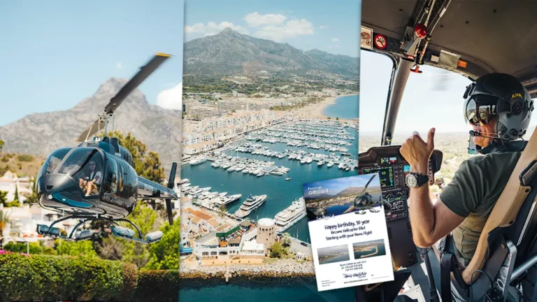 HeliAir Marbella Gift card collage